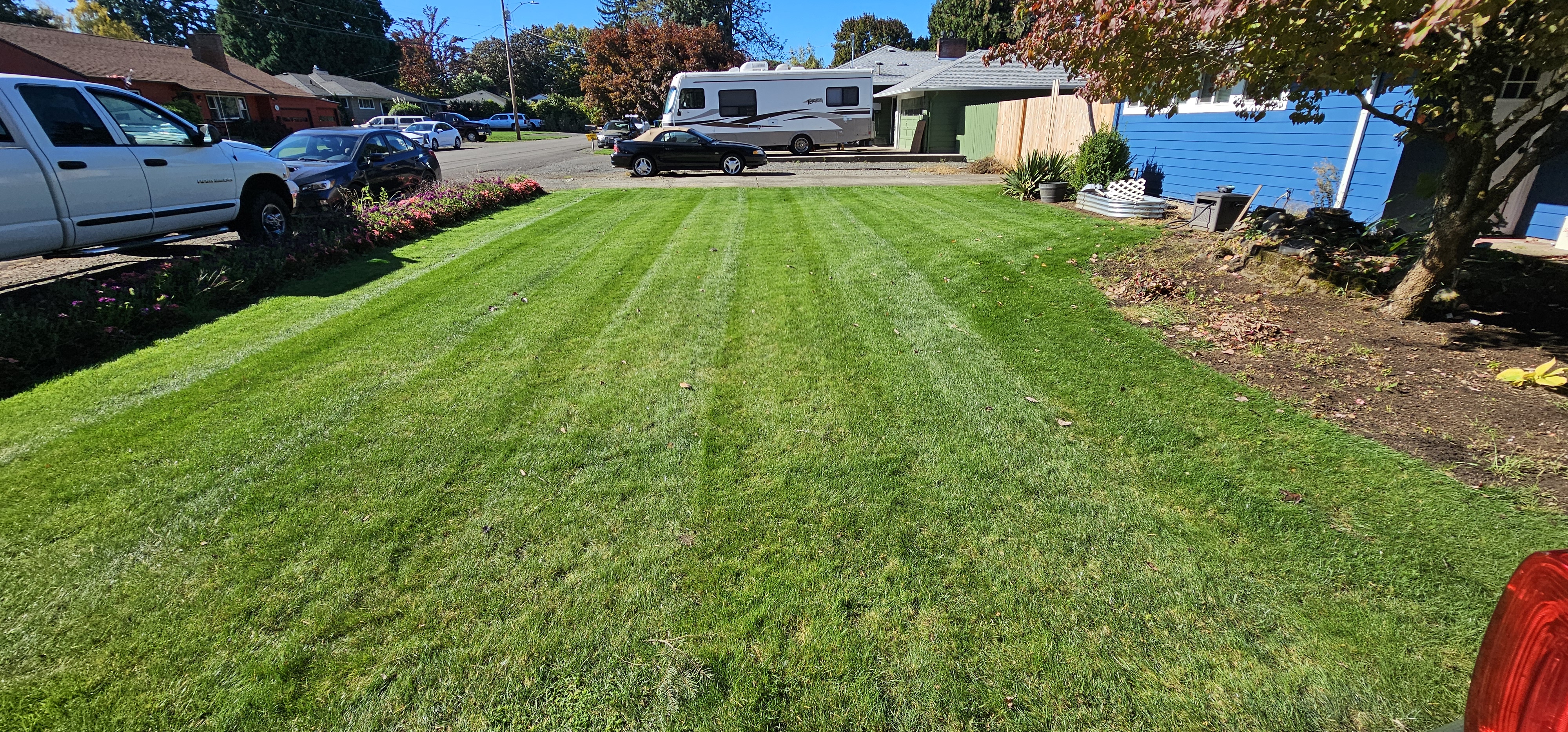 Clean landscaped property